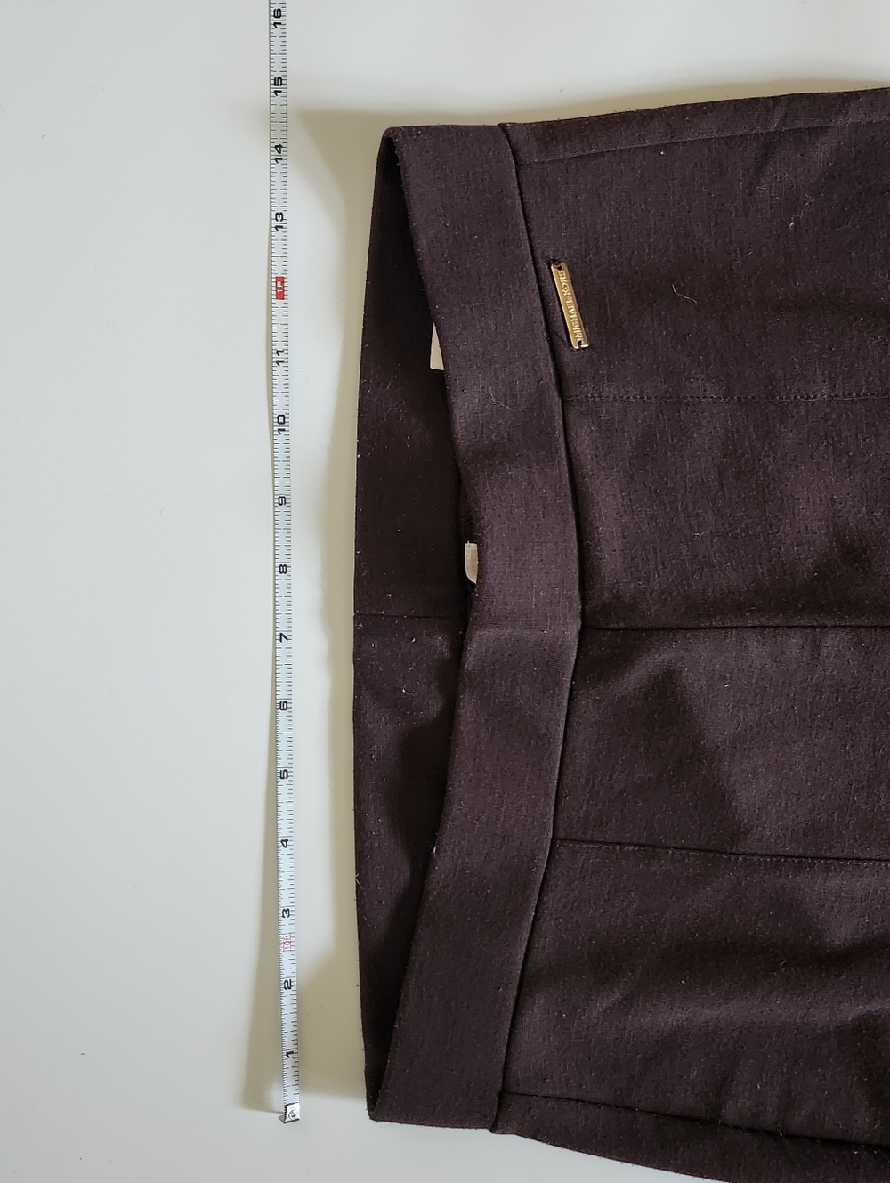 Lot Of 2 Michael Kors Gray and Brown Ponte Skinny Pants - Gold Accent - Picture 5 of 16